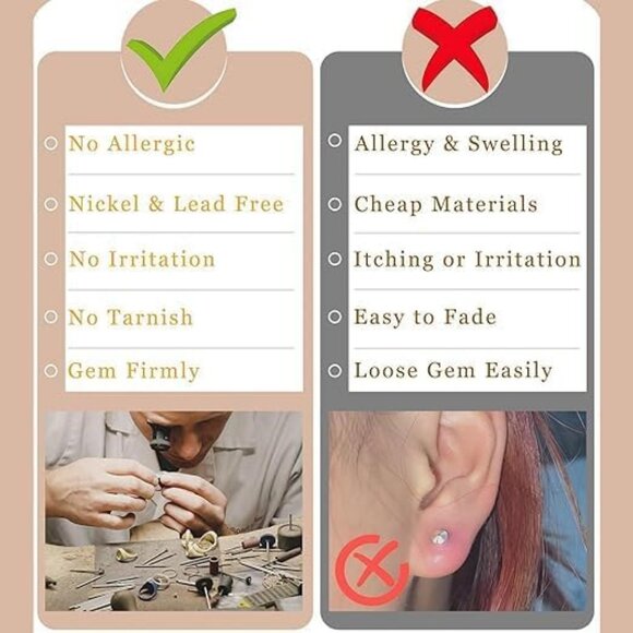 Women's Hypoallergenic Hoop Earrings Trendy Gold Earrings Perfect Colorful - Picture 9 of 9